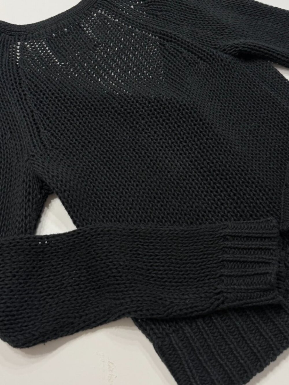 American Eagle Vintage Black Knit Cardigan Sweater Women's Small Button Front - Picture 9 of 11
